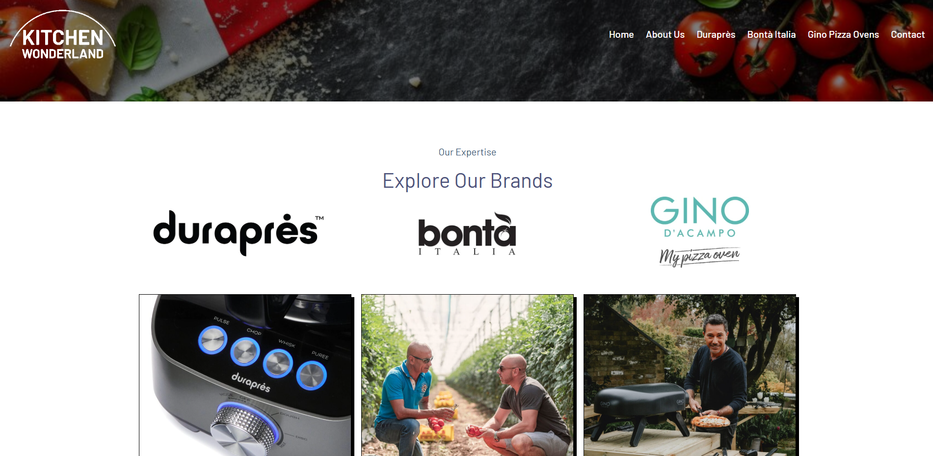 Kitchen Wonderland website preview